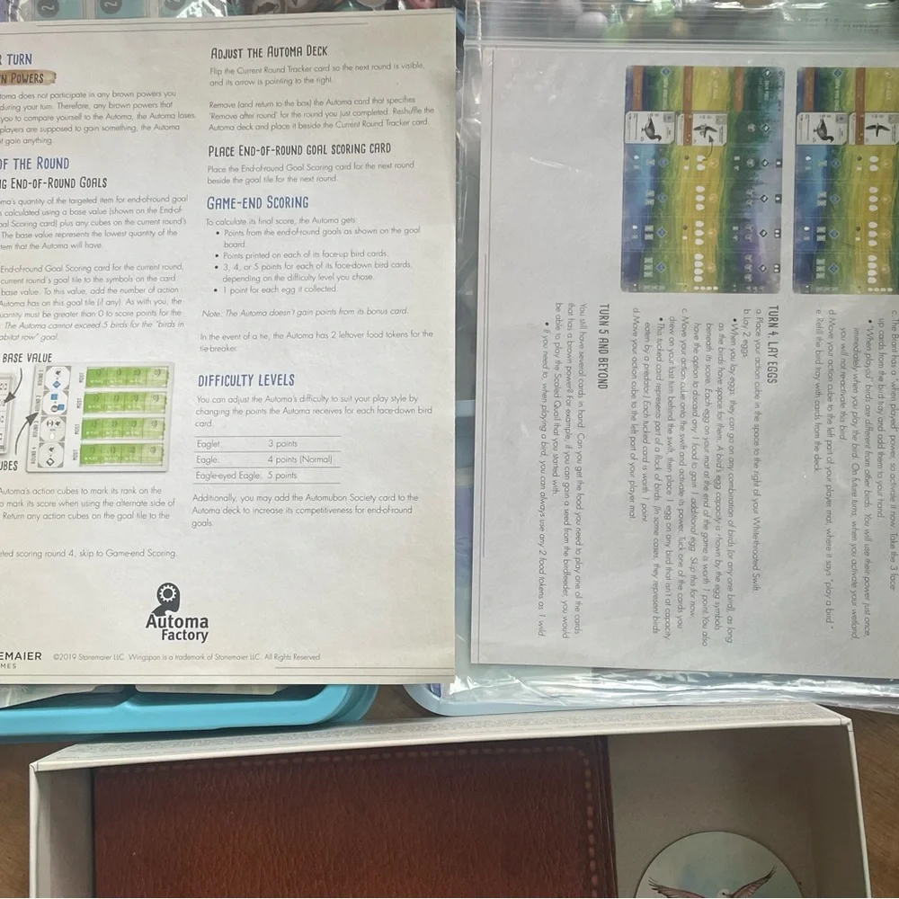 Wingspan Board Game by Stonemaier Games — White and Orange Bird Artwork - Picture 9 of 15